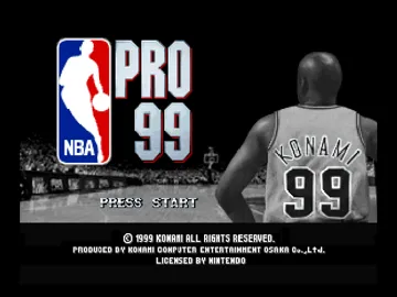 NBA Pro 99 (Europe) screen shot title